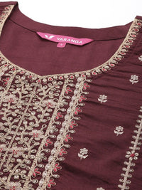 Thumbnail for Women Floral Embroidered Regular Kurta with Trousers & With Dupatta