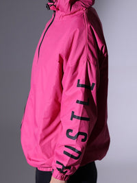 Thumbnail for Typography Printed Windcheater Bomber Jacket