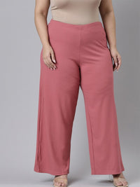 Thumbnail for Women Black Knitted Palazzos