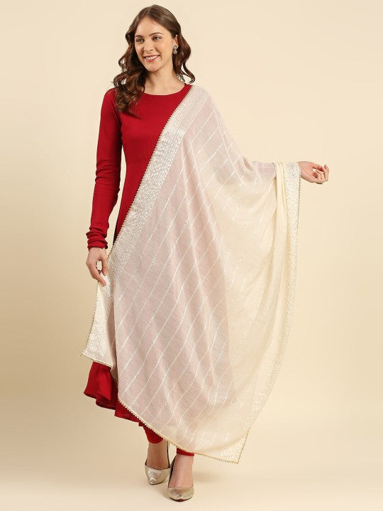 women-cream-coloured-&-gold-toned-printed-dupatta-with-sequinned