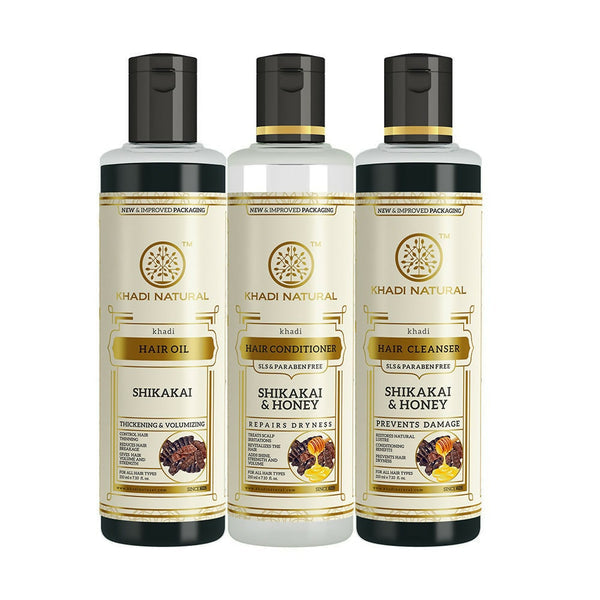 khadi-natural-shikakai-&-honey-shampoo-and-conditioner-comb