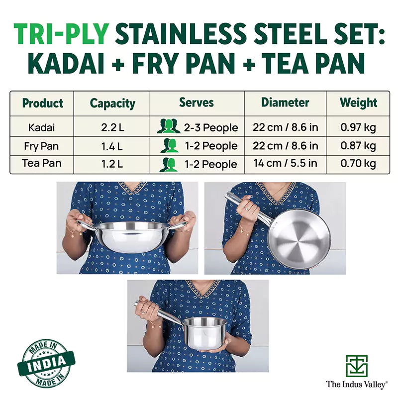 Milk pan, Premium Quality, 3 Layer Thick Body, 100% Toxin