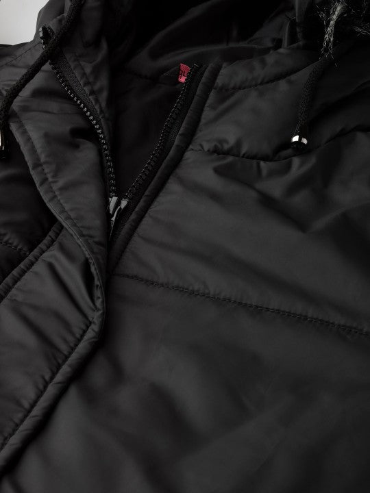 women-black-solid-longline-parka-jacket