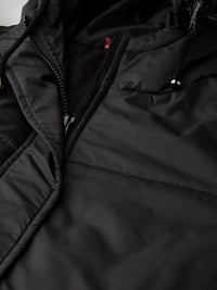 Thumbnail for women-black-solid-longline-parka-jacket
