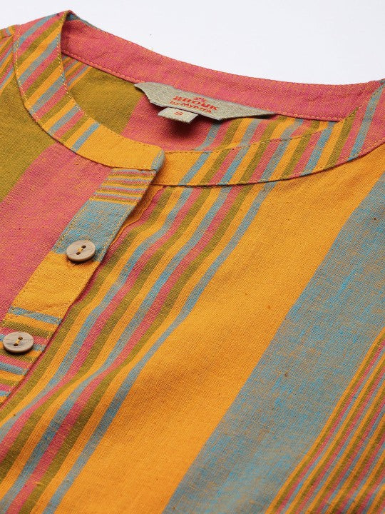 women-striped-cotton-kurta