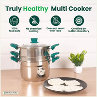 Thumbnail for Veg Steaming Set, 3 Pots, 21cm