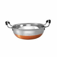 Thumbnail for Stainless Steel Copper Bottom Kadhai with Handle
