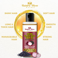 Thumbnail for Nature Glow Herbal Onion Black Seed Hair Oil