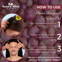 Thumbnail for Nature Glow Herbal Onion Black Seed Hair Oil