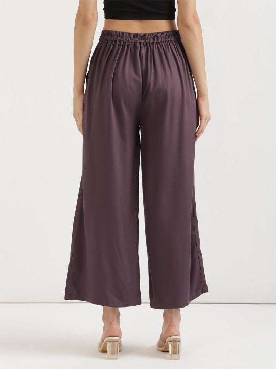 Wide Leg Mid Rise Palazzos