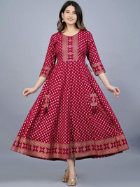 Thumbnail for women-ethnic-motifs-printed-anarkali-kurta