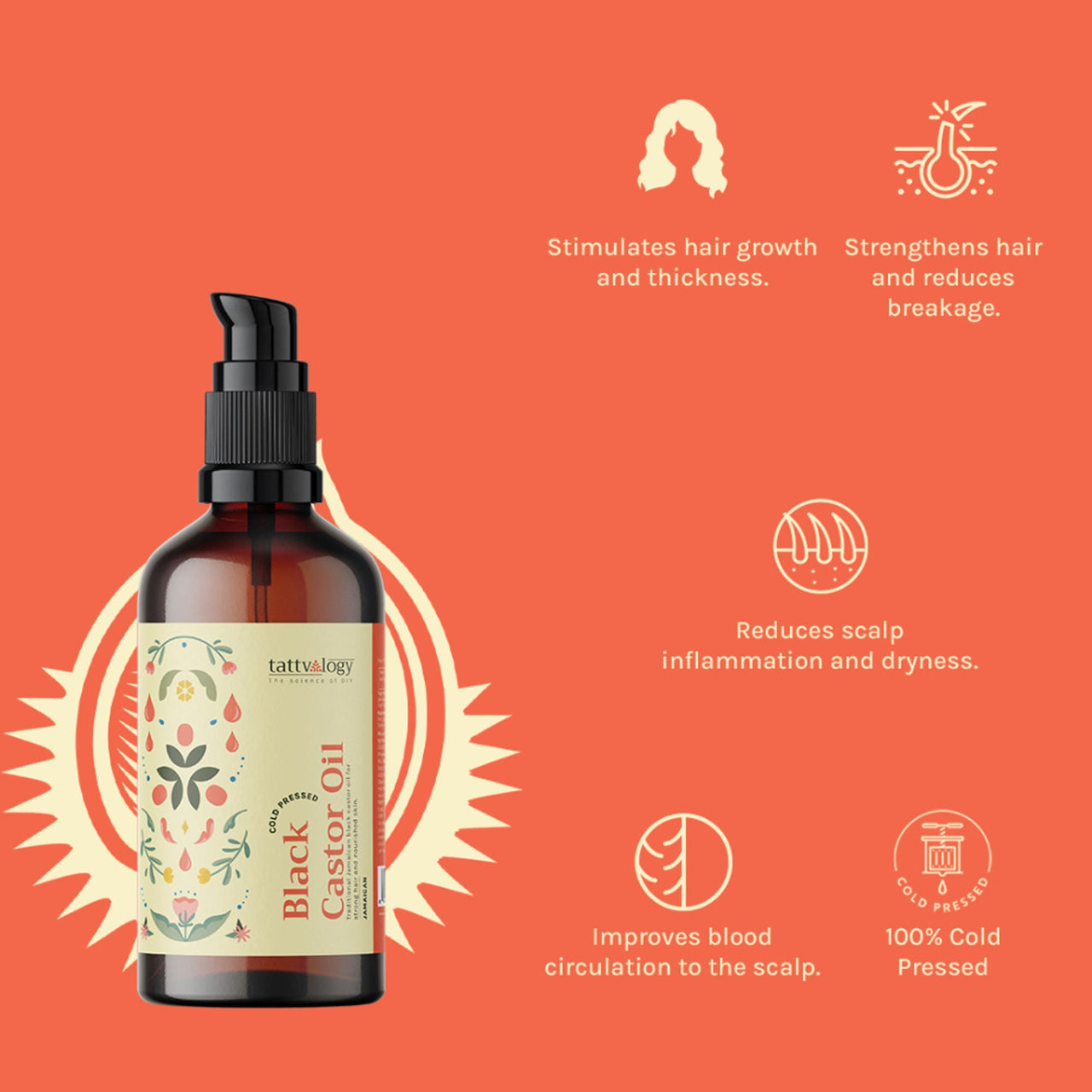 Tattvalogy Jamaican Black Castor Oil