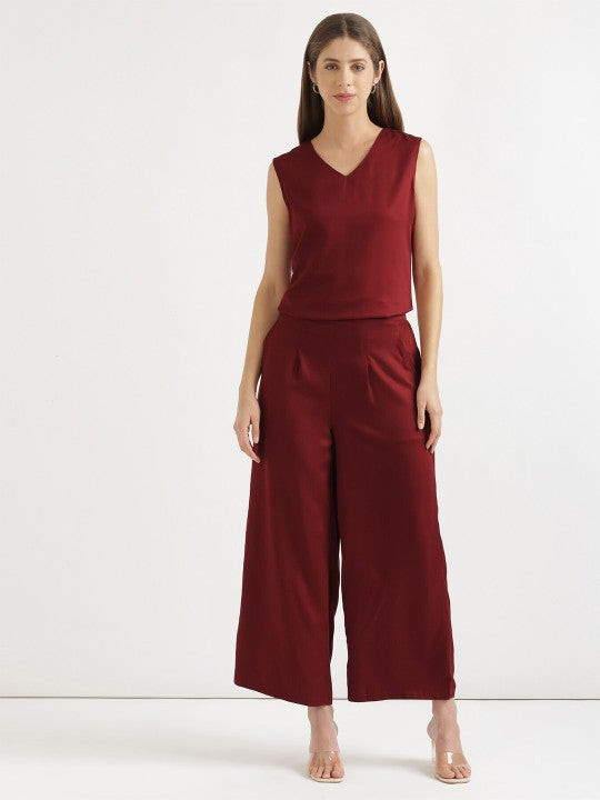 Wide Leg Mid Rise Palazzos