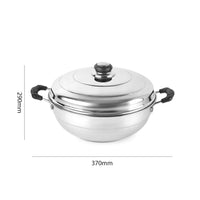 Thumbnail for Cello Stainless Steel Induction Base Idli Cooker (Idly Maker) And Multi Kadhai With 6 Plates