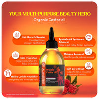 Thumbnail for Careberry Organic Cold Pressed Castor Oil (Arandi Oil)