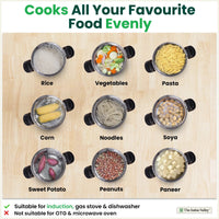 Thumbnail for Veggies Boiler Pot, Steamer Cooker, Induction & Gas, 1.08 Kg, 19cm, 3.5 L