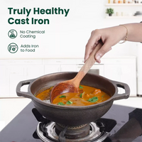 Thumbnail for The Indus Valley CASTrong Cast Iron Cookware Set: Tawa + Fry Pan + Wok Kadai, Kitchen set for Home, Pre