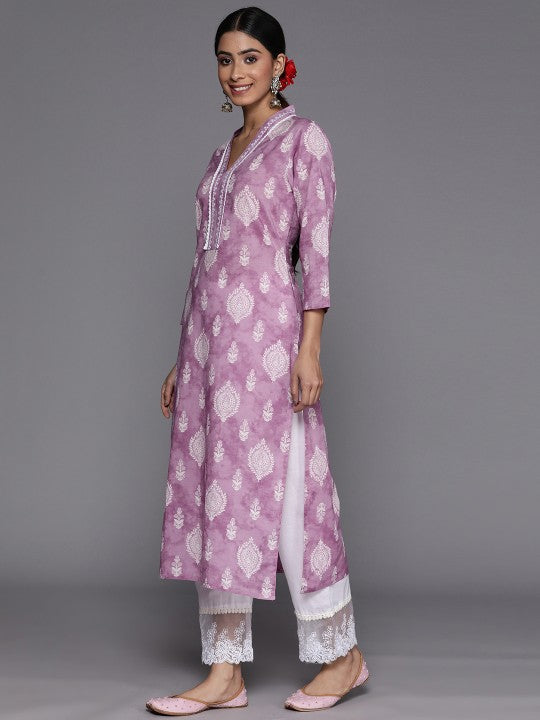 Women Ethnic Motifs Printed Cotton Kurta