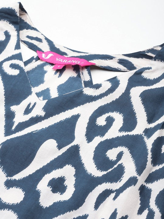 ikat-printed-pure-cotton-kurta-with-palazzos