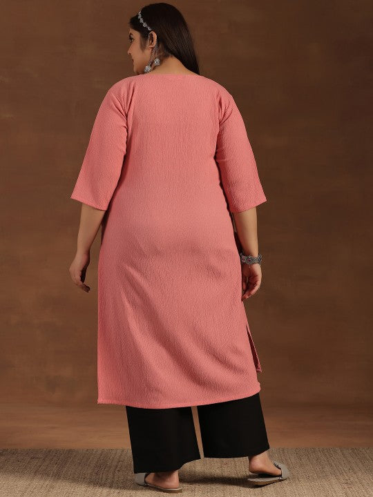 plus-size-floral-yoke-embroidered-mirror-work-straigth-kurta
