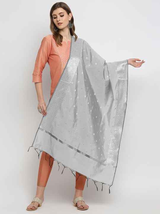 silver-toned-woven-design-banarasi-silk-dupatta