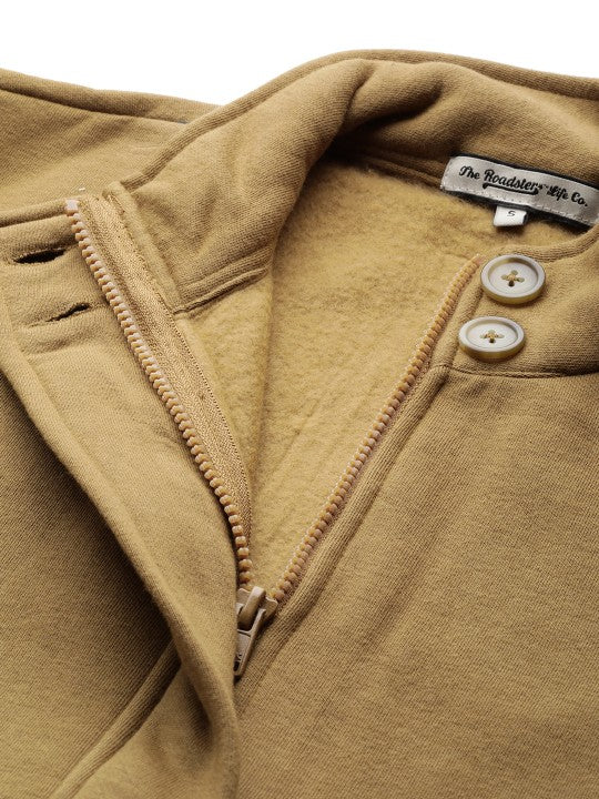 Women Brown Solid Tailored Jacket
