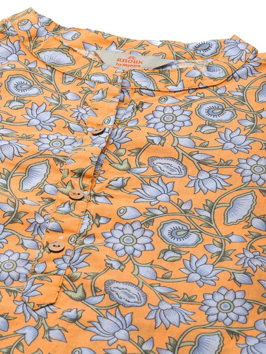 Women Striped Cotton Kurta