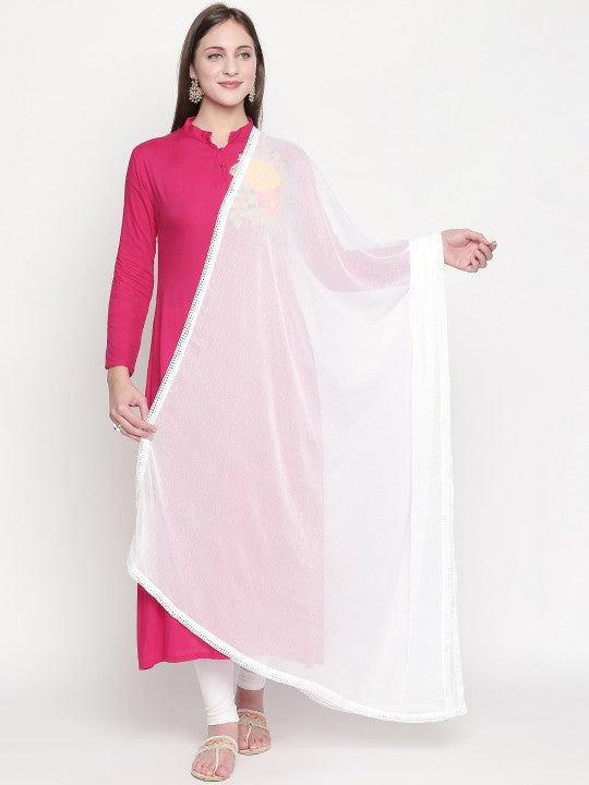 women-white-solid-dupatta