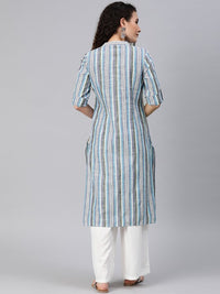Thumbnail for Women Striped Cotton Kurta
