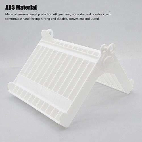 Folding Plastic Kitchen Dish Rack Stand Plate Holder for Bowls Plates