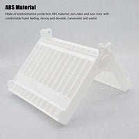 Thumbnail for Folding Plastic Kitchen Dish Rack Stand Plate Holder for Bowls Plates