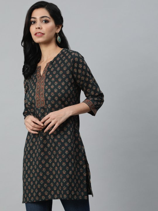 Women Maroon Printed Tunic