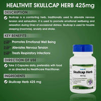 Thumbnail for Healthvit Skullcap Herbs Capsules
