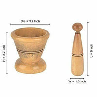 Thumbnail for Wooden Spice Masher Mortar & Pestle