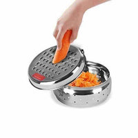 Thumbnail for Stainless Steel Spill Free Vegetable Grater with Storage Container