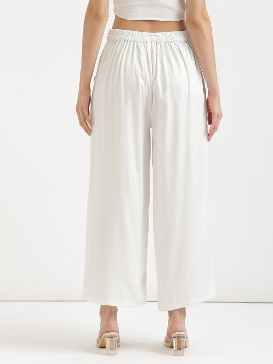 Wide Leg Mid Rise Palazzos