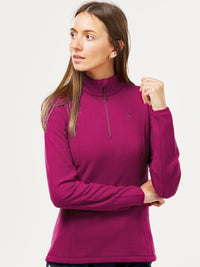 Thumbnail for women-pink-fleece-windcheater-outdoor-sporty-jacket