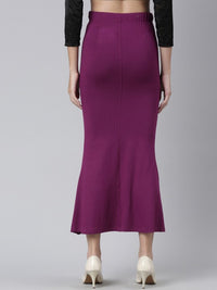Thumbnail for Side Slit High-Rise Stretchable Viscose Saree Skirt