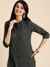 Thumbnail for Women Geometric Woven Design Kurta