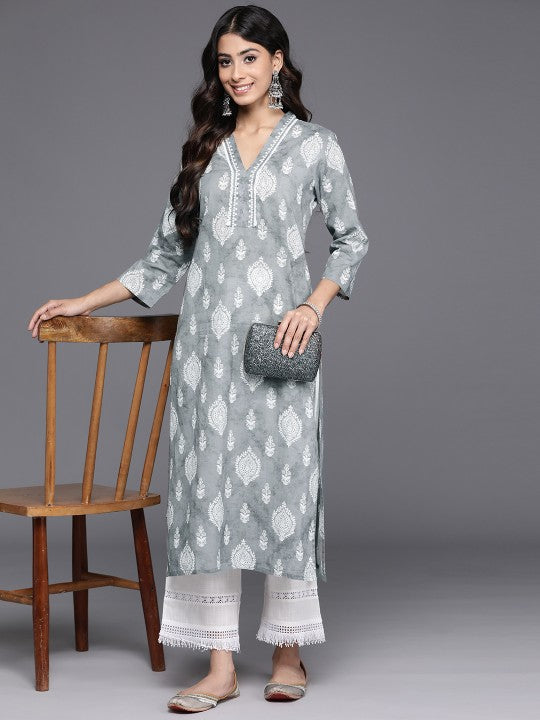 Women Ethnic Motifs Printed Cotton Kurta