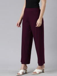 Thumbnail for Women Black Knitted Palazzos