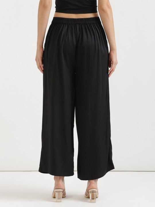 Wide Leg Mid Rise Palazzos