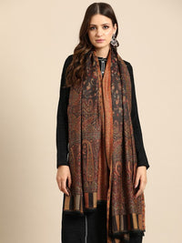Thumbnail for women-ethnic-motifs-woven-design-shawl