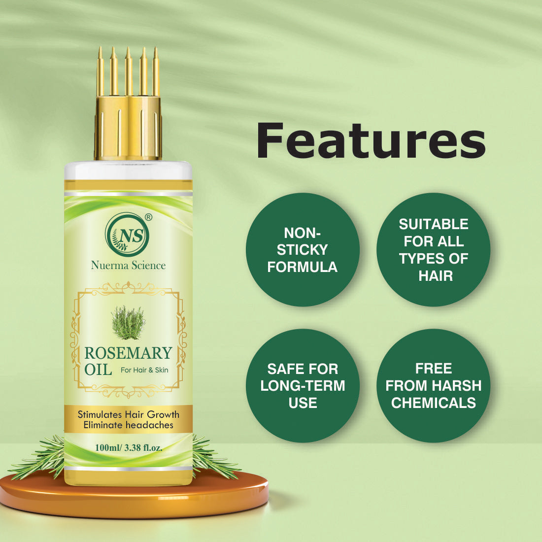 Nuerma Science Rosemary Hair Oil for Anti
