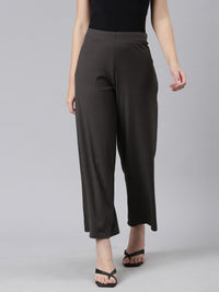 Thumbnail for Women Black Knitted Palazzos