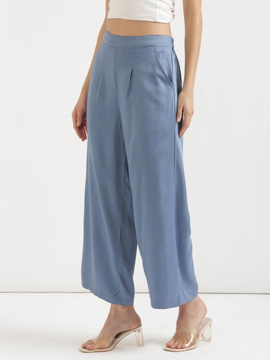 Wide Leg Mid Rise Palazzos