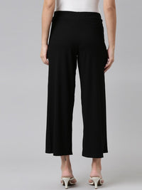 Thumbnail for women-black-knitted-palazzos