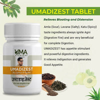 Thumbnail for Uma Ayurveda Umadizest Gastric Medicine Ayurvedic Tablets