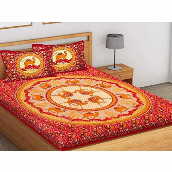 printed-cotton-king-size-for-double-bedsheet-with-2-pillow-covers-red-colo