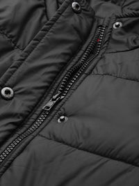 Thumbnail for Women Grey Solid Padded Jacket